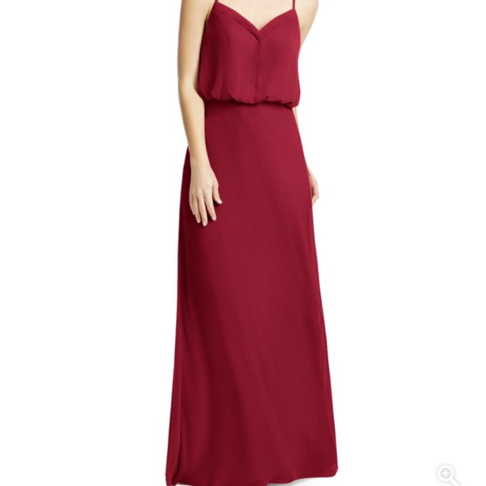 Azazie Rebecca Dress in Burgundy